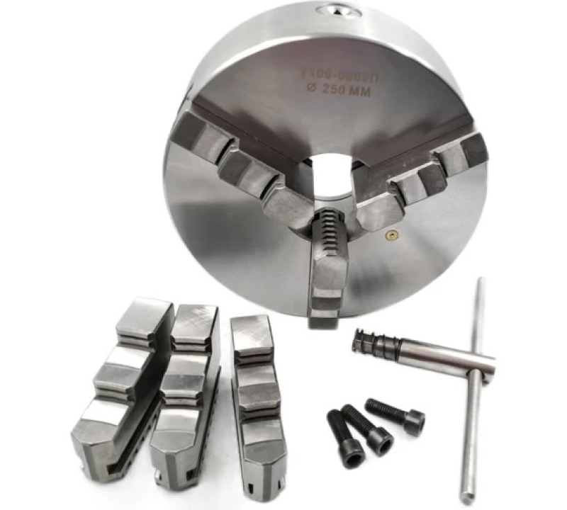 Патрон токарний 250 мм 3-х кул. 7100-0009П (К11-250, повна комплектація) PREMIO