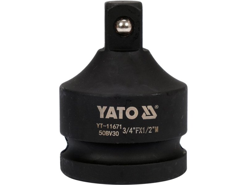 Переходник 3/4″ (гнездо) → 1/2″ (квадрат) 55 мм ударный YATO YT-11671