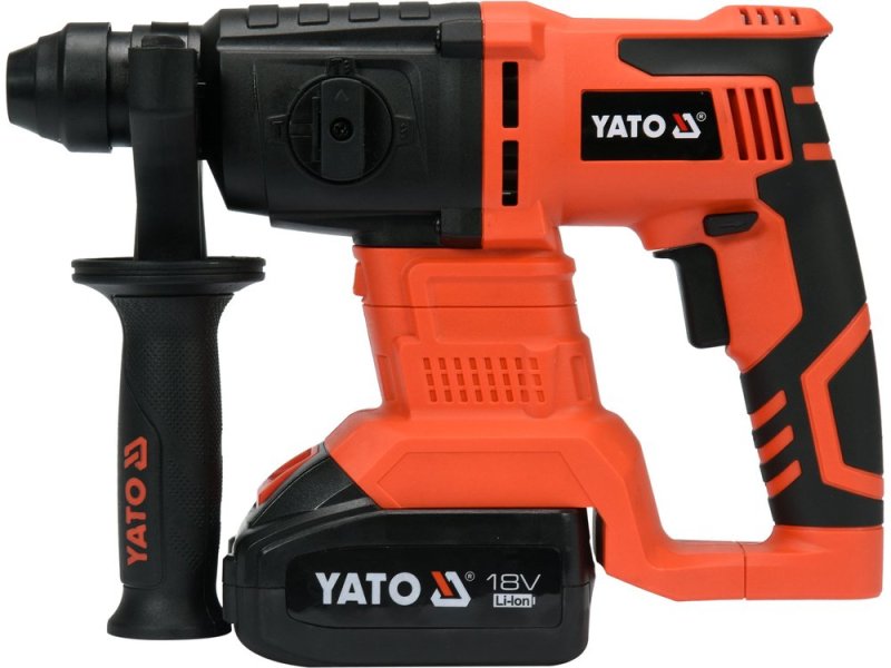 Перфоратор аккумуляторный SDS-Plus YATO YT-82770, 18 В, 2 Дж, АКБ 3 А·ч