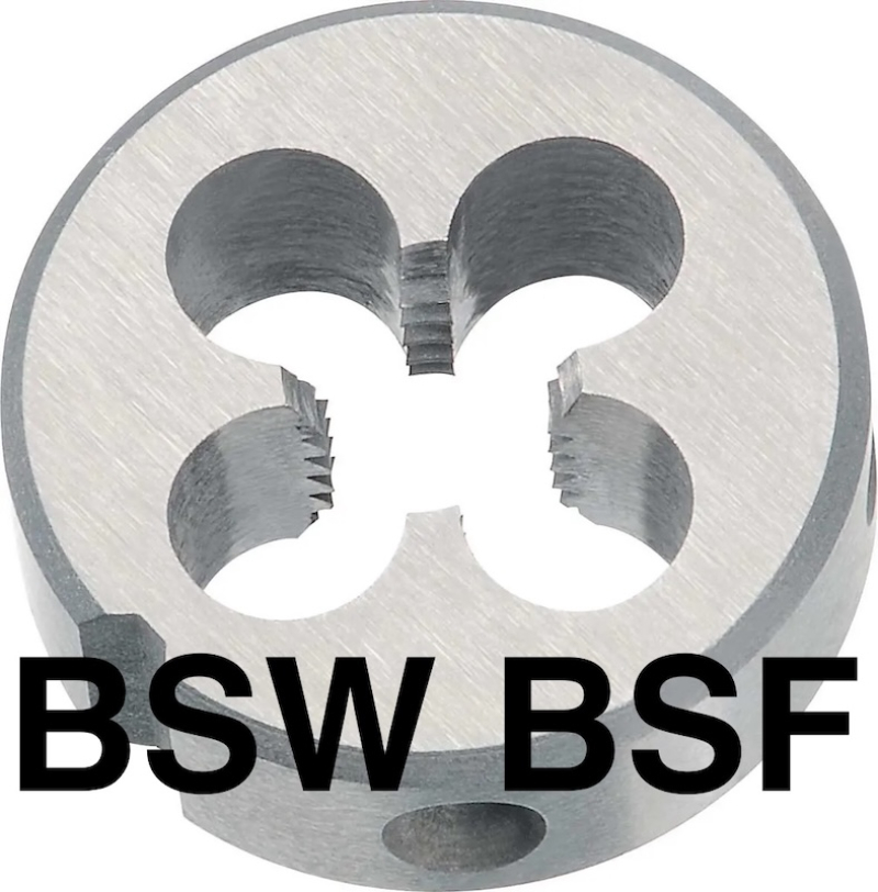 Плашка BSW 1" 8Н 55 гр. резьба Витворта Р6М5 TITEX PLUS