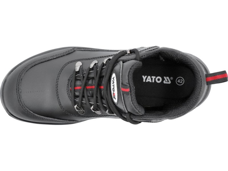 Ботинки рабочие кожаные YATO PARAN S3, разм. 40, с полиуретановой подошвой (YT-80651)
