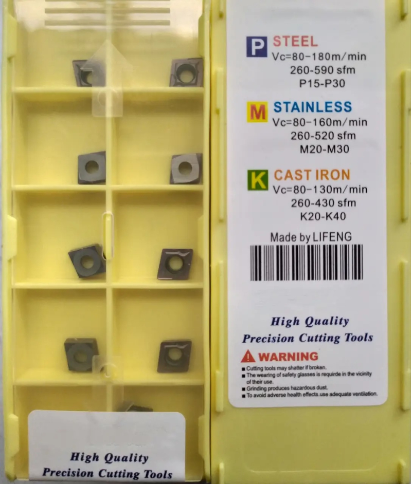 Пластина твердосплавная сменная CCMT 09T304 LF6018