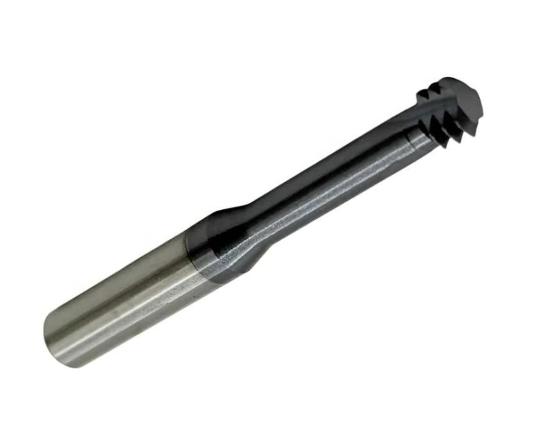Резьбофреза трехзаходная твердосплавная М 6.0х1.0 (D4.8х12хD6х50х3T) по стали с покрытием TiXCo OTTIMO