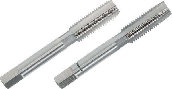 Метчик дюймовый UNEF 1/4" 32 нитей комплект из 2-х штук Р6М5