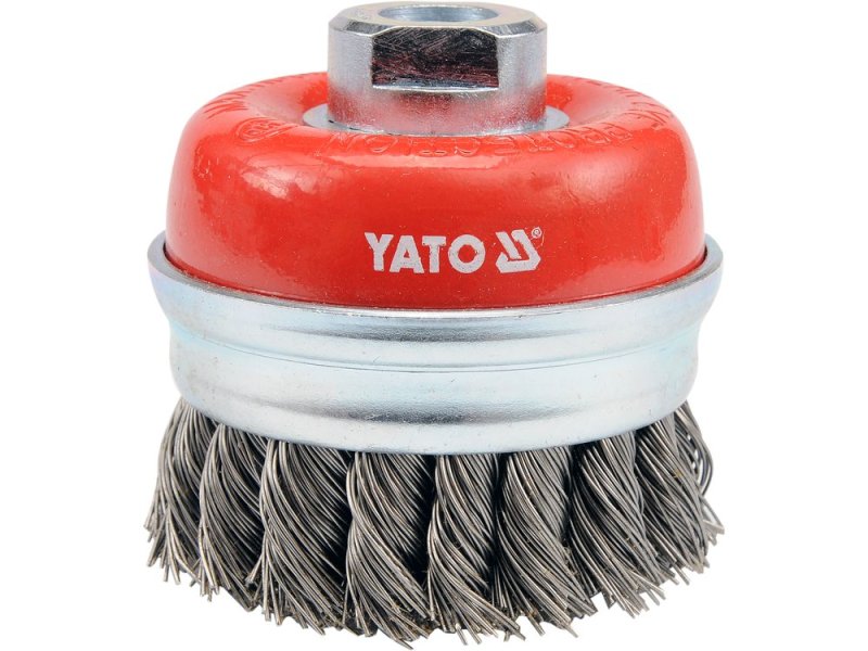 Щетка торцевая YATO YT-4768, M14, 75 мм, нержавеющая сталь