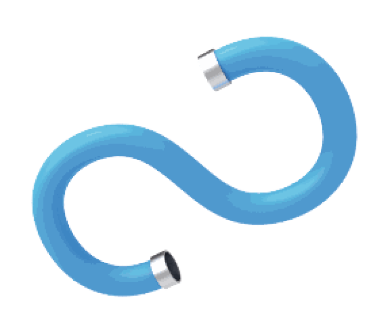 Смеситель для раковины врезной FLEXIBLE 2 FALA 75675, черный