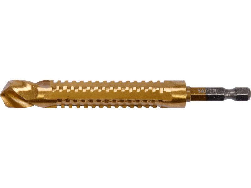 Сверло по металлу HSS-TiN 13,0 мм YATO YT-44831, хвостовик HEX 1/4"