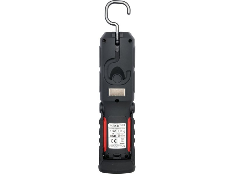 Светильник для мастерской 2-в-1 YATO YT-08513, 280 лм, 8+1 LED, 3xAA