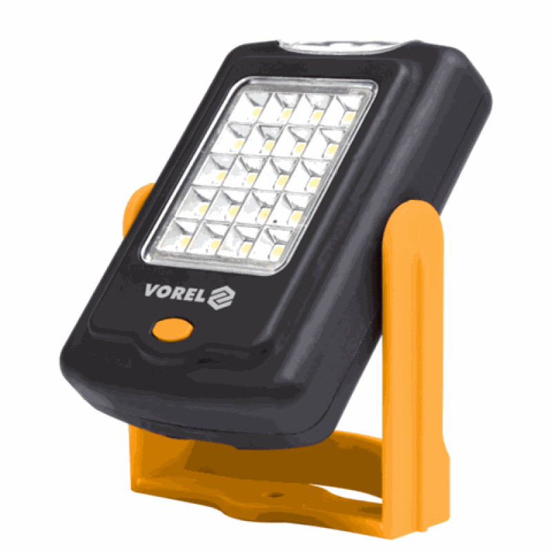 Светильник для мастерской поворотный VOREL 82730, 20+3 LED, 3xAAA
