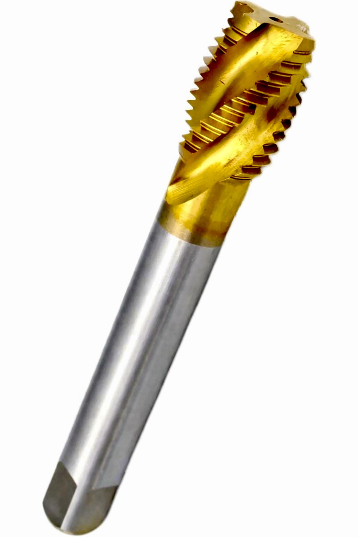 Метчик машинно-ручной М27х1.5 Р6М5К5 (HSS-E) 6H DIN374 TiN с винтовой 
канавкой для глухих отверстий PREMIO