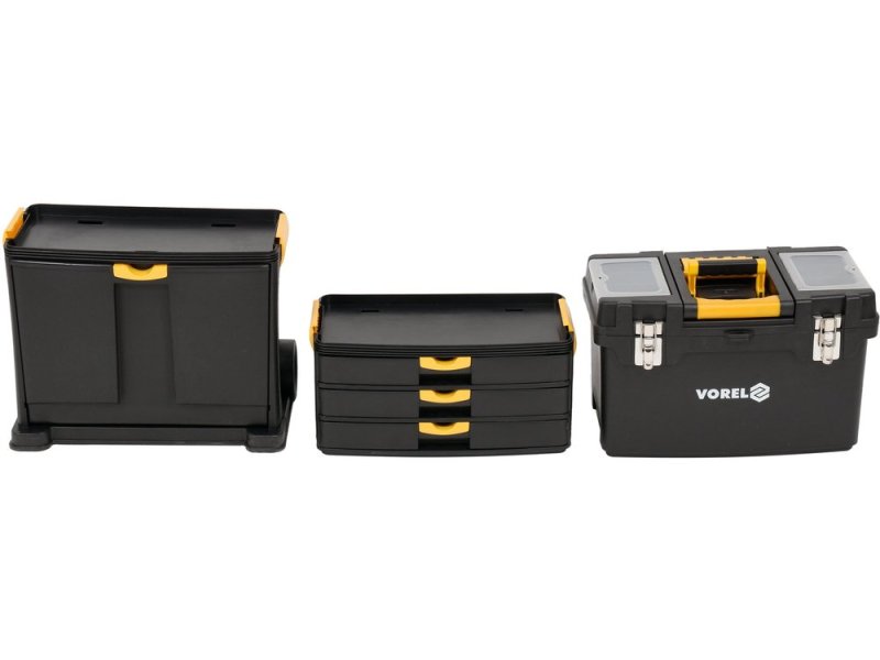 Тележка для инструмента VOREL 78736, 3 секции, 450х280х820/1040 мм
