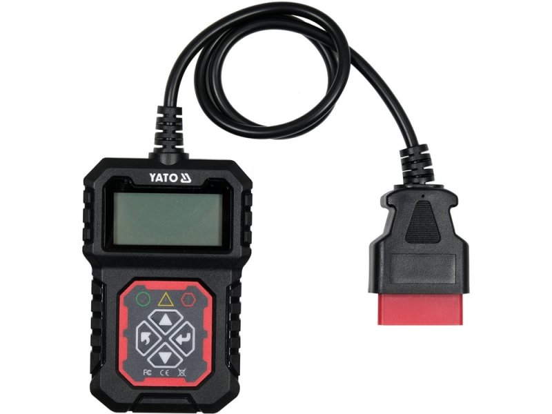 Тестер диагностический OBD/EOBD автомобиля YATO с LCD-дисплеем (YT-72978)