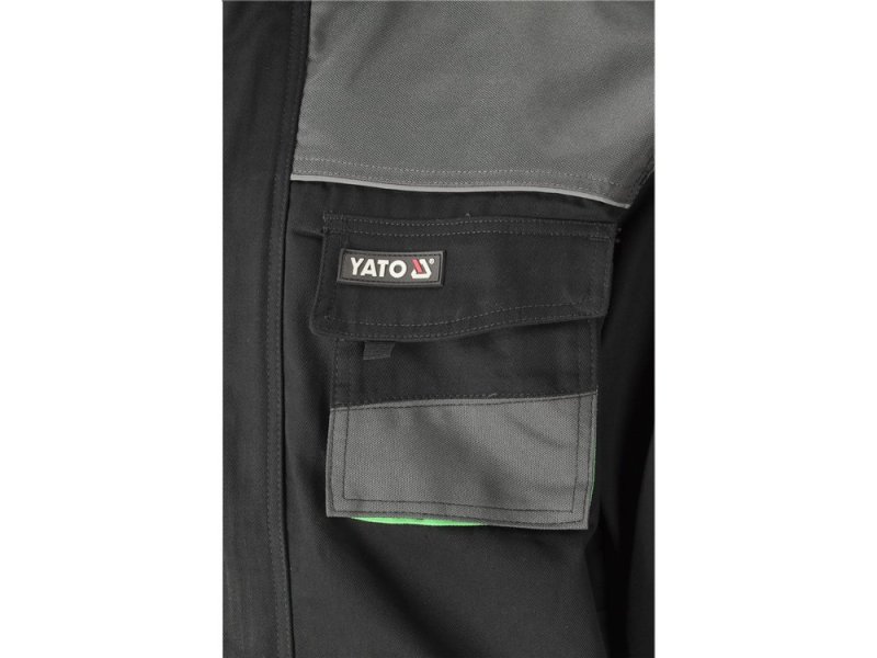 Толстовка рабочая YATO YT-80163, размер XXL, черно-серо-зеленая, 270 г/м²