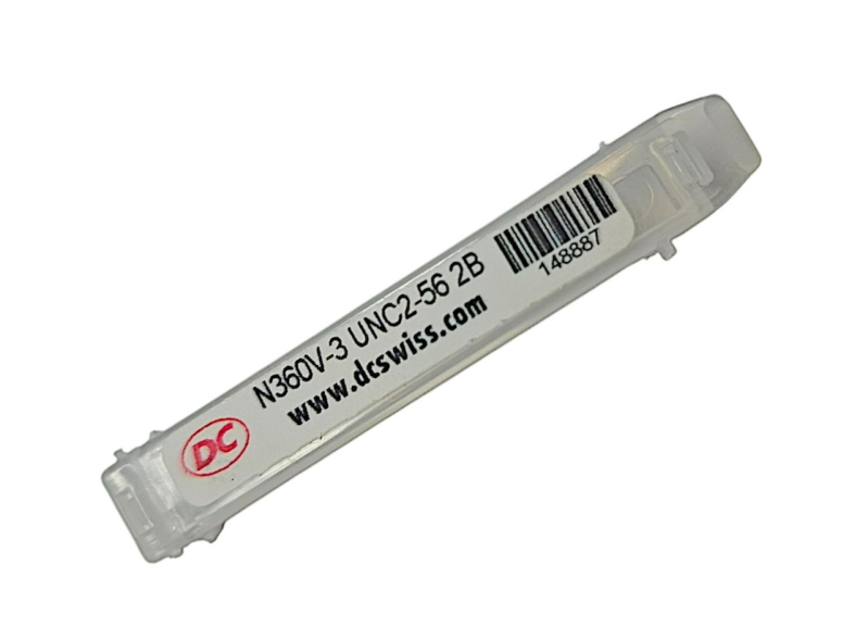 Мітчик дюймовий UNC №2 56 ниток Р6М5К5 (HSS-E) з гвинтовою канавкою для 
глухих отворів N360V-3 148887 DC Swiss