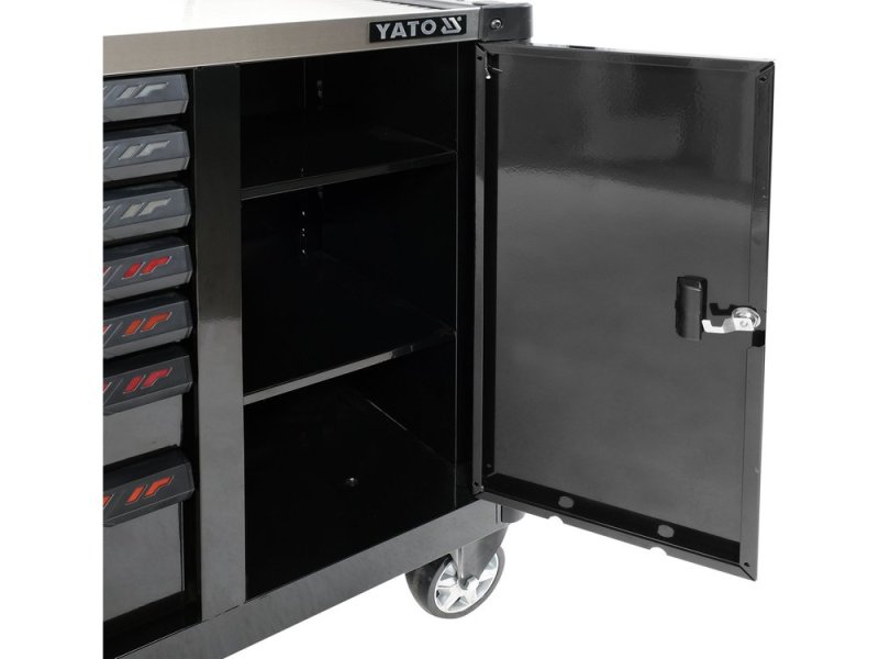 Тумба инструментальная YATO YT-09033, 7+1 ящиков, 1100х990х480 мм