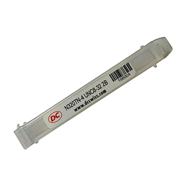 Мітчик дюймовий UNC №8 32 ниток Р6М5К5 (HSS-E) потовщений хв. для 
наскрізних отворів N320TN-4 з покриттям TiN 196004 DC Swiss