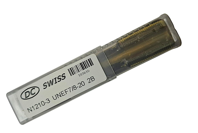 Мітчик дюймовий UNEF 7/8" 20 ниток Р6М5 (HSS) N1210-3 103616 DC Swiss