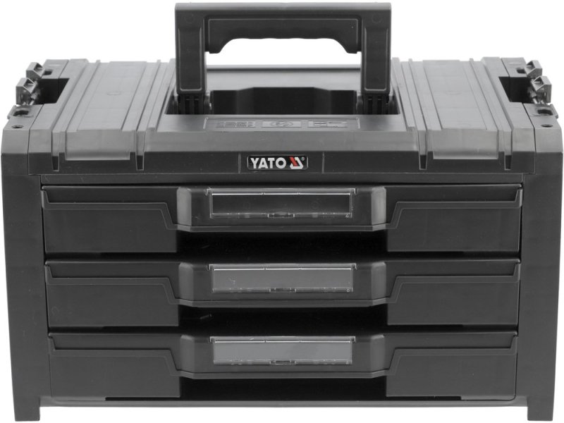 Ящик системный S12 с 3 выдвижными ящиками YATO YT-08974, 450х320х240 мм