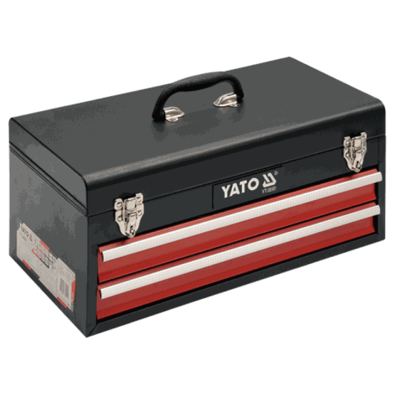 Набор инструментов в металлическом ящике 1/4"+1/2" YATO YT-38951, 80 предметов