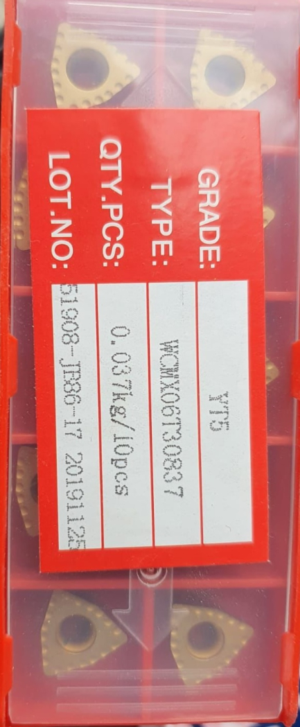 Пластина твердосплавная WCMX 06Т308-37 с покрытием