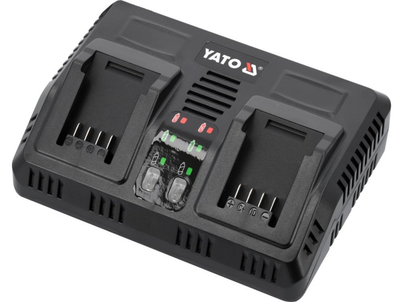 Зарядное устройство двойное 18 В 2,4 А YATO YT-828499, Li-Ion