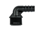 З'єднання-кутник 90° для водяних шлангів пластик. AD 023А, зовн. різьба М 1/2", l= 16 мм