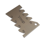 Шаблон для проверки заточки проходных упорных резцов (от 40 до 75 градусов) Китай