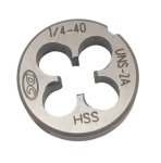 Плашка UNS 1/4" 40 нитей Р6М5 (HSS) N5120 104309 DC Swiss