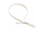 Хомут стяжний нейлоновий білий 200х7,6 100 шт.