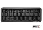Набір насадок викруткових ударних YATO : TORX T20-T70. квадрат- 1/2". Cr-Mo. 9 Од [10]