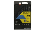 Набір свердл по металу STANLEY : HSS-R Ø= 1-10 мм. 10 шт.