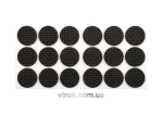 Протектор самоклеючий VOREL 25мм, набір 18шт чорні [24/432]