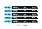 Полотно для електролобзика(метал) YATO : 24-10TPI, L= 100 мм, Уп. 5 Шт. [25/250]