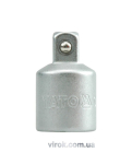 Перехідник для головок торцевих YATO : квадрат 1/2"(F) - 3/8" (М), L= 34 мм [10/100/200]
