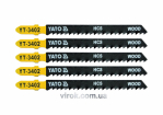 Полотно для електролобзика (дерево) YATO : 8TPI, L= 100 мм. Уп. 5 Шт. [50/250]