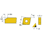 Пластина сменная CNGA 120408 S01030A 7015 SANDVIK