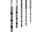 Набор сверл по металлу HSS 4-10 мм STHOR 21650, HEX 1/4", 5 шт