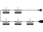 Прожекторы SMD-диодные 5 шт.с крючками STHOR 230V по 6Вт 600Lm 105х65 мм сообщ. (82861)