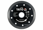 Диск відрізний алмазний по гресу,кераміці "TURBO" YATO Ø=115x1.3x10x22.2мм,в мокрому і сухому режимі