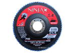 Круг пелюстковий шліфувальний NINJA Zirconium : Т27, 125х22 мм, Р40, Al, Inox, Steel
