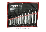Ключі гнуто - накидні YATO : CrV, М= 6х7-30х32 мм, Набір 12шт. [4]