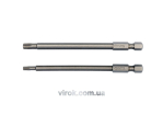 Набір насадок викруткових YATO : "TORX SECURITY" T15/T27, квадрат 1/4", L=100мм. 2 шт. [25/100]