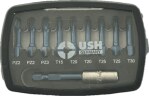 Набір насадок викруткових Blueshock USH: 1/4"х 30 мм, PZ2-3; T15-20-25-30, магнітний тримач, 10 ел. (U0004201)