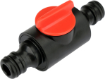 Клапан з'єднувальний з 2 швидкороз'ємами YATO для водяних шлангів Ø= 1/2" з ABS, ASA [12/120]