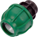 Муфта до водяних пластикових труб з внутр. різьбою 25 мм- 1/2" FLO поліпропіленова, для тиску 1 MPa