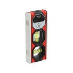 Уровень карманный с магнитным корпусом и лазером YATO 12x 5x 2 см, 2 капсулы (гориз/вертик), l= 20 м YT-30352