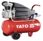Компресор мережевий YATO 230 В, 1,5 кВт, тиск ≤ 8 Bar, под. повітря- 188 л/хв, ресивер- 50 л