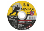 Диск шліфувальний по металу NINJA : тип 27, Ø= 115 х 22.23 мм, t= 6,0 мм (10шт/уп)