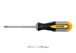 Викрутка хрестова VOREL : "Philips" PH2 х 100 мм. Cr-V [12/36/144]