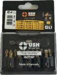 Набір насадок викруткових Isotin USH: 1/4", PH1, 2xPH2, PZ1, 2xPZ2, SL4.5- 6.5 магнітн тримач, 12ел. (U0007100)